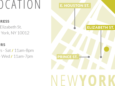 location illustration map new york typography