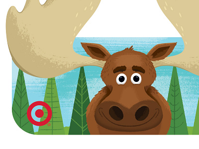 Target Canada - GiftCard animal canada character giftcard illustration moose target