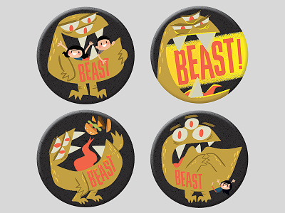 Beast Magnets character magnets retro thebeastisback