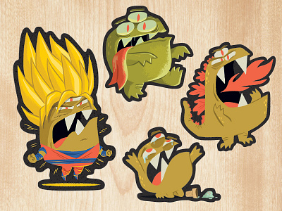 Beast Stickers (Continued)