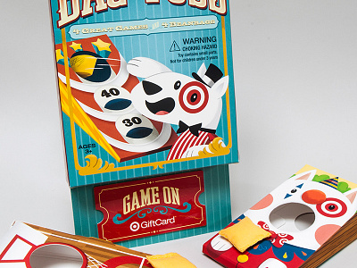 Target GiftCard - Bag Toss! character giftcard illustration target
