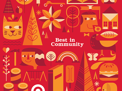 Target Red - Best in Community Insert