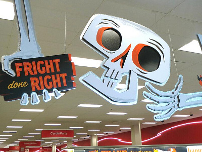 "Fright Done Right" - Target Halloween Campaign character halloween illustration skeleton skull target