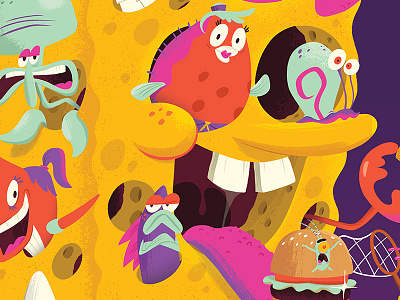 Nickelodeon Creator Series Posters - Spongebob character nickelodeon spongebob texture