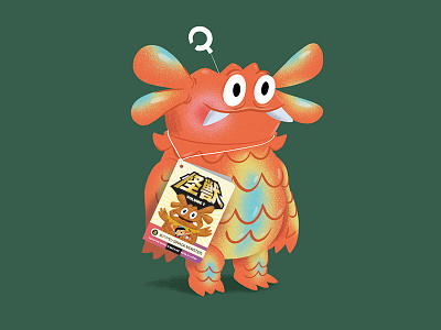 Snack Monster (Oyatsumon) character illustration japanese kaiju monster sofubi texture toy