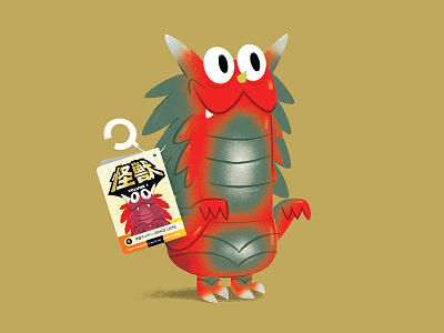 Space Lion character illustration japanese kaiju monster sofubi texture toy