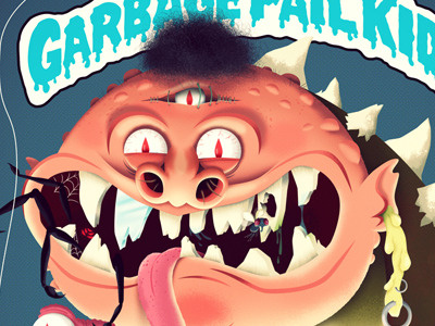 Garbage Pail Kids - ZEKE Freak cartoon character fan art illustration vector