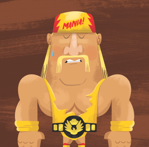 Hogan character retro wrestling