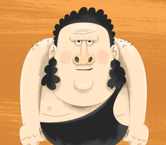 Andre the Giant character retro wrestling