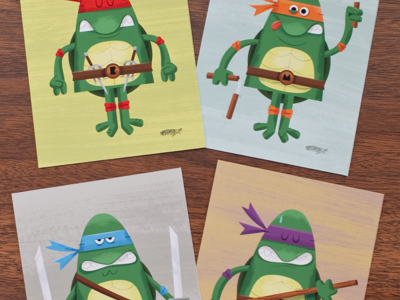 Turtle Power! character retro tmnt