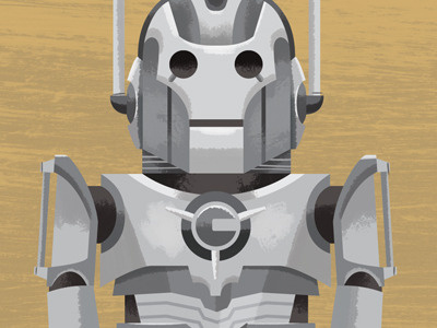 Dr. Who - Cyberman character dr who retro