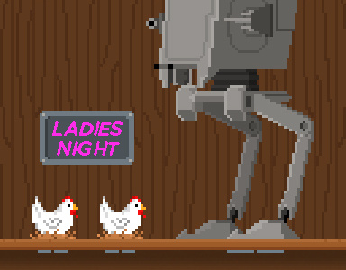 It's Ladies Night (Animated) 8bit animated at st gif pixel art star wars