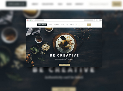 organico landing page branding cakes design ecommerce food logo organic prototype shop ui web website