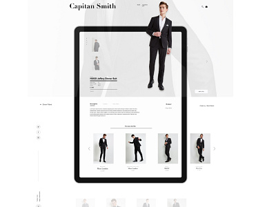 Capitan Smith App concept app design ecommerce ipad app men men fashion minimalist prototype prototyping ui ui ux ui design uidesign uiux ux ux design uxui