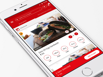 Health oriented food app