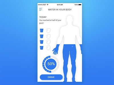 Day 1 (Water in your body) day1 improve ui ui