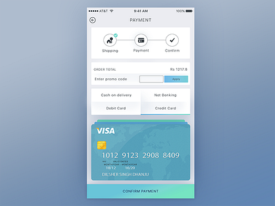 Day 9 ( Payment) android app cash on delivery checkout credit card deailyui debit card ios payment