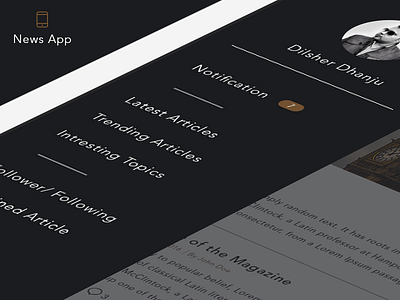 Concep News App android app daily ui ios ipad ux