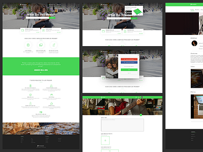 Praber! clean design flat homepage landing page responsive ui ux web