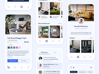 Room for more app architecture bathroom cart design furniture interior interior design living room mobile notifications rug space ui ux