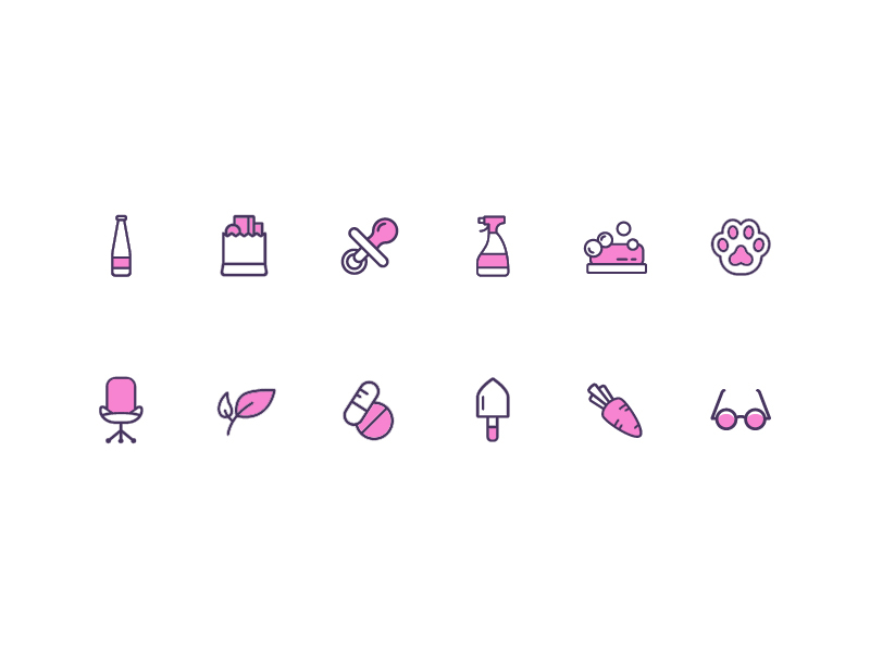 Shopping Icons by Elad Naider on Dribbble