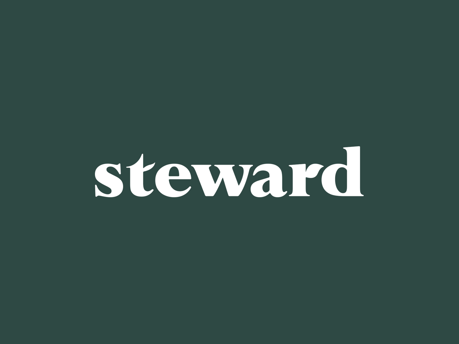 Lettermark for Steward by Kevin Kurtovich on Dribbble