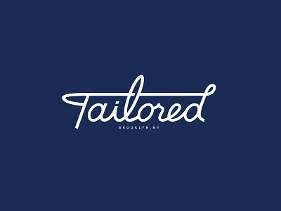 Lettermark for Tailored NY branding color design identity illustration inspiration logo typography
