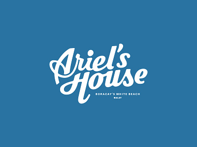 Ariel's House Logotype bar identity inspiration logo logotype playful typography