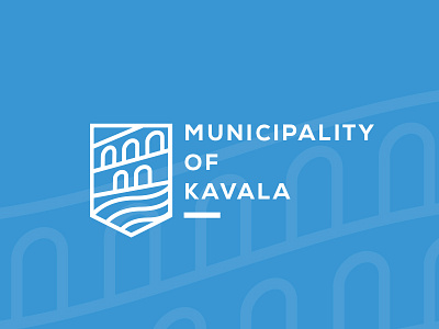 Destination Branding for Municipality of Kavala badge branding crest design identity lines logo mark