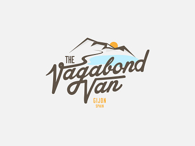 The Vagabond Van Logo Badge badge color custom handlettering inspiration logotype retro typography vintage