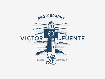 Logo for Lafuente Photography branding color illustration inspiration logo proposal stipple typography vintage