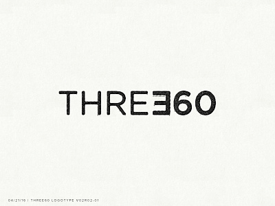 Three60 Concept #2 color concept icon lines logo mark simple wip work in progress