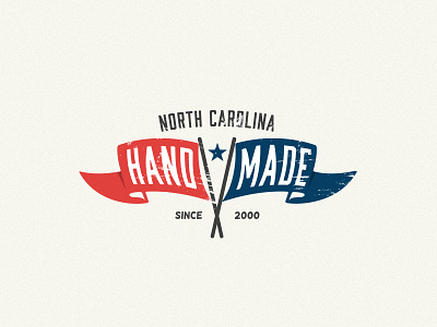 NC Handmade brand clothing color design identity inspiration lettering simple t-shirt vector