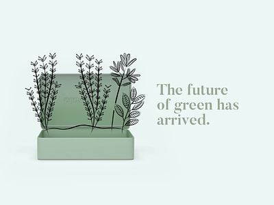 The future of green is coming! animated gif animation app branding design illustration inspiration plant simple website