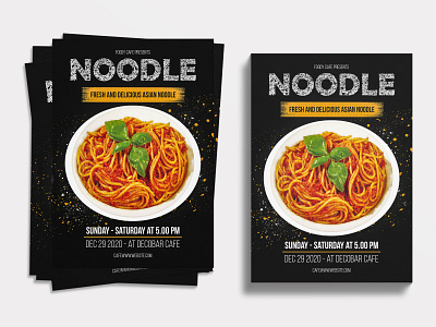 Food Flyer Design | Noodles