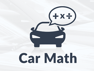 Car Math Logo app branding car logo math
