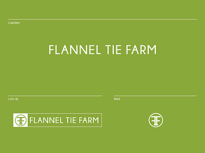 Flannel Tie Farm farm flannel tie farm logo mark modern vintage retro