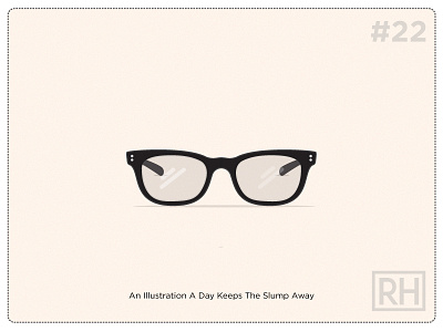 An Illustration A Day Keeps The Slump Away #22 awesome eyewear geek glasses illustration roberta hall