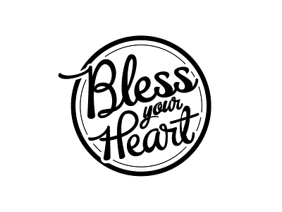 Bless Your Heart custom hand lettering hipster illustration light roberta hall roberta hall designs type typography video games