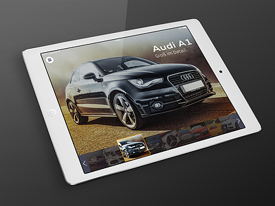 Car Gallery iPad Design Concept app audi bmw cars clean concept design gallery ipad mercedes ui ux