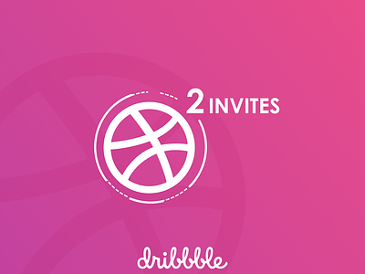 Two Invites dribbble invitation dribbbleinvite dribble invite giveway invitation invite invite giveaway invites
