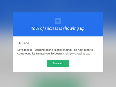 Show Up for Learning
