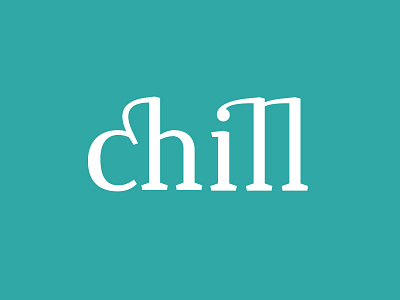 Chill alternates ligature typedesign typography