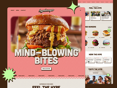 Relume Design League RD 1: Retro Burger Restaurant Landing Page