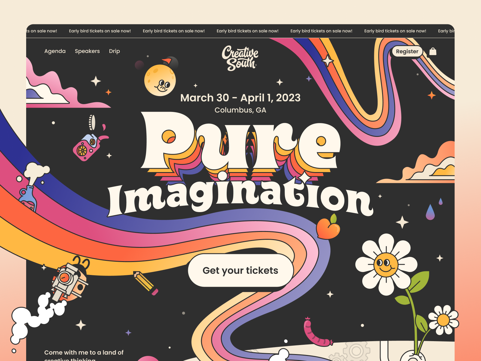 Creative South Web Design by Benten Woodring for Heyo on Dribbble
