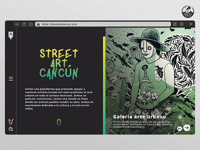 Street Art Cancun branding design minimal ui ux web