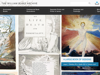 Blake Archive art history website