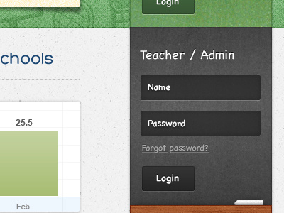 Student Teacher Login education school ui website