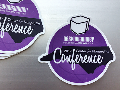 NC Center for Nonprofits Conference Printed Sticker conference nonprofits sticker