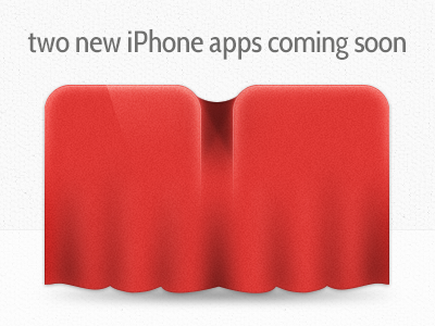 Two Apps Coming Soon app coming soon icon iphone red